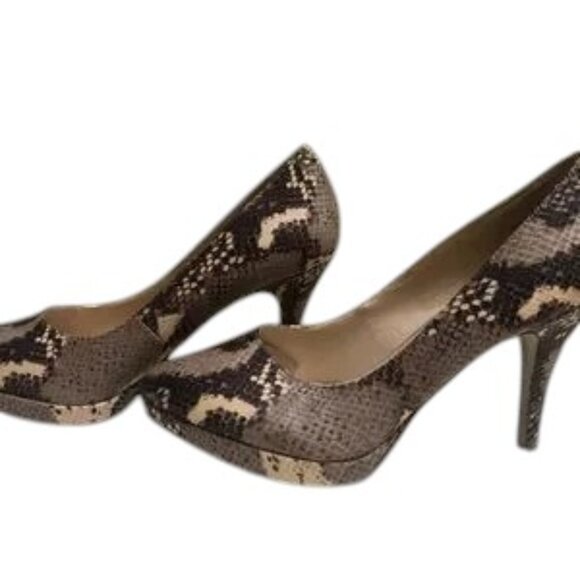 Nine West Python Print Leather Pumps - Size 9 -‎ *BNWOT* - Picture 6 of 6